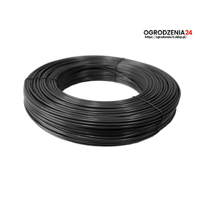 Drut naciągowy powlekany PCV - antracyt