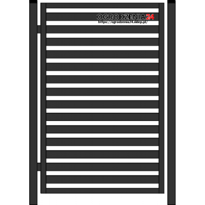 Furtka PALISADA 60 - antracyt , brązowa , czarna , srebrna , zielona