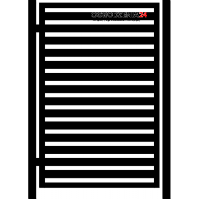 Furtka PALISADA 60 - antracyt , brązowa , czarna , srebrna , zielona