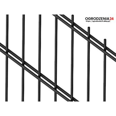 Panele ogrodzeniowe  6/5/6 - antracyt , brązowe , czarne , srebrne , zielone - 1,63 m