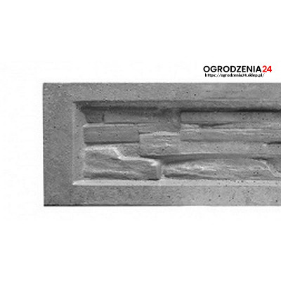 Podmurówka betonowa łupana - 238 cm / 25 cm